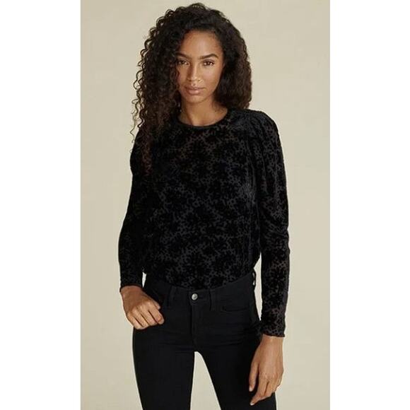 NWT Veronica Beard Reverie Velvet Burnout Blouse Size: 12 - Picture 1 of 5